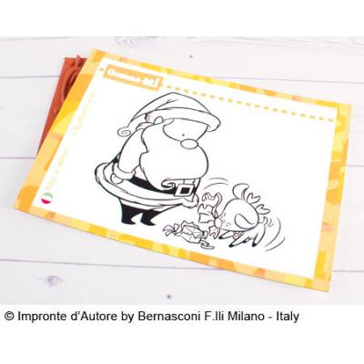 Impronte d’Autore Unmounted Rubber Stamp Dante Babbo Rudy - Santa mit Rudy